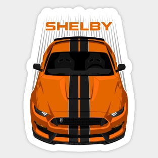 Ford Mustang Shelby GT350 2015 - 2020 - Orange - Black Stripes Sticker